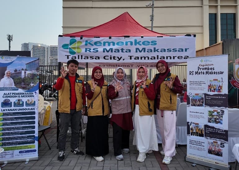 Layanan Edukasi dan Pemeriksaan Mata Gratis RS Mata Makassar Ramaikan Pesta Rakyat Tamalate