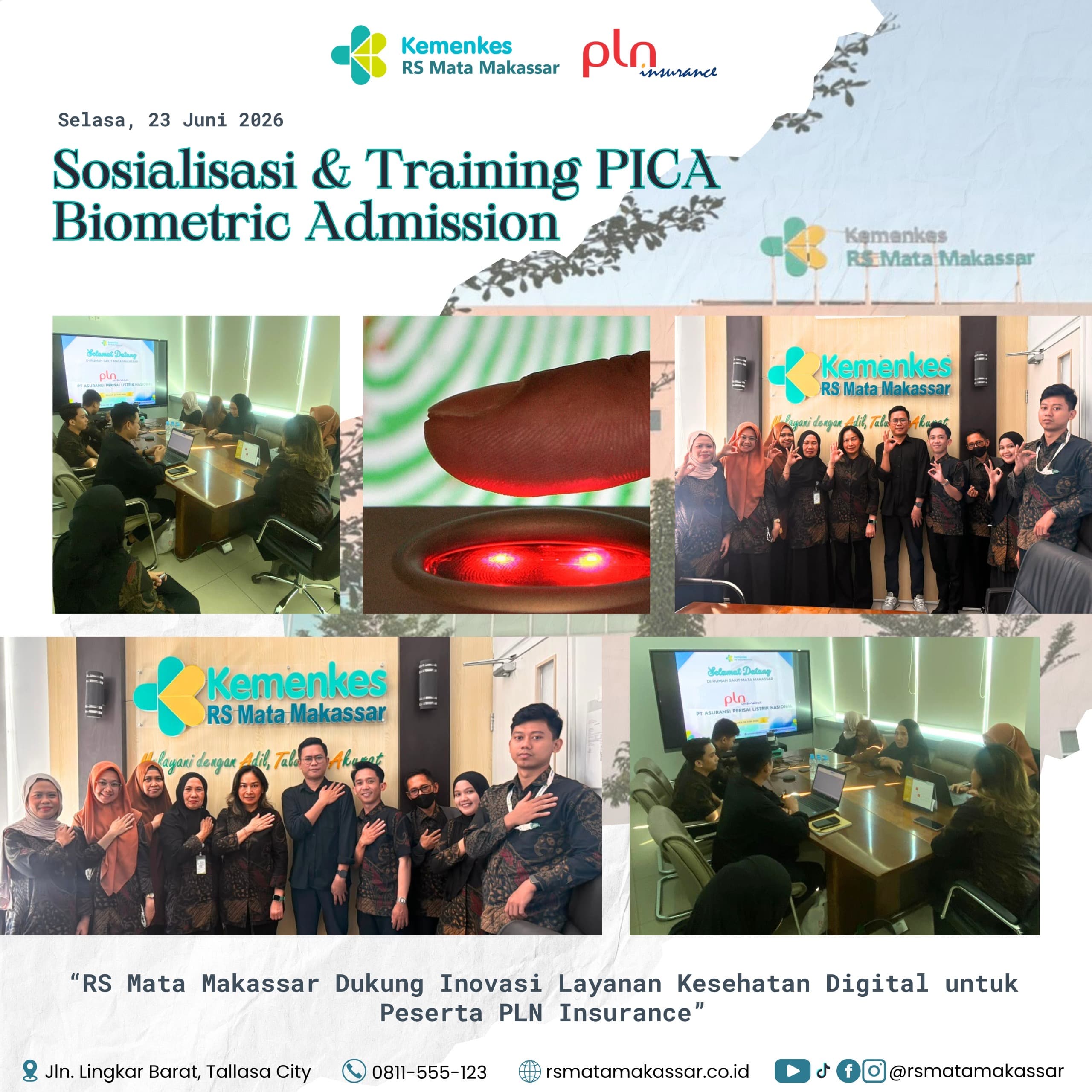 RS Mata Makassar Dukung Inovasi Layanan Kesehatan Digital untuk Peserta PLN Insurance